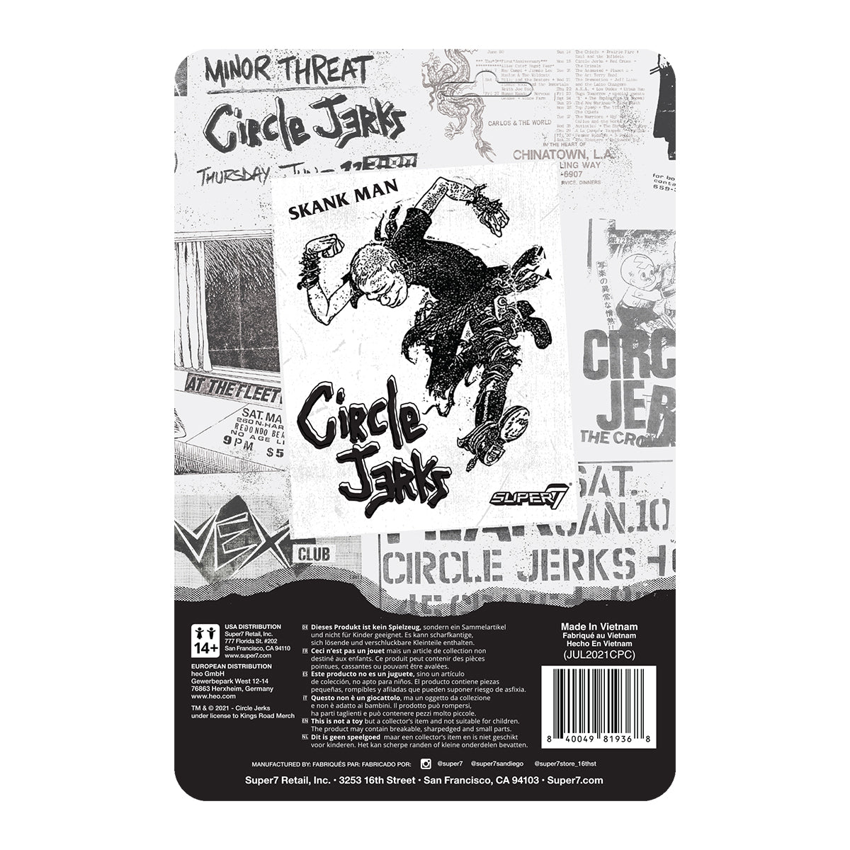 Skank Man ReAction Figure (Grayscale)