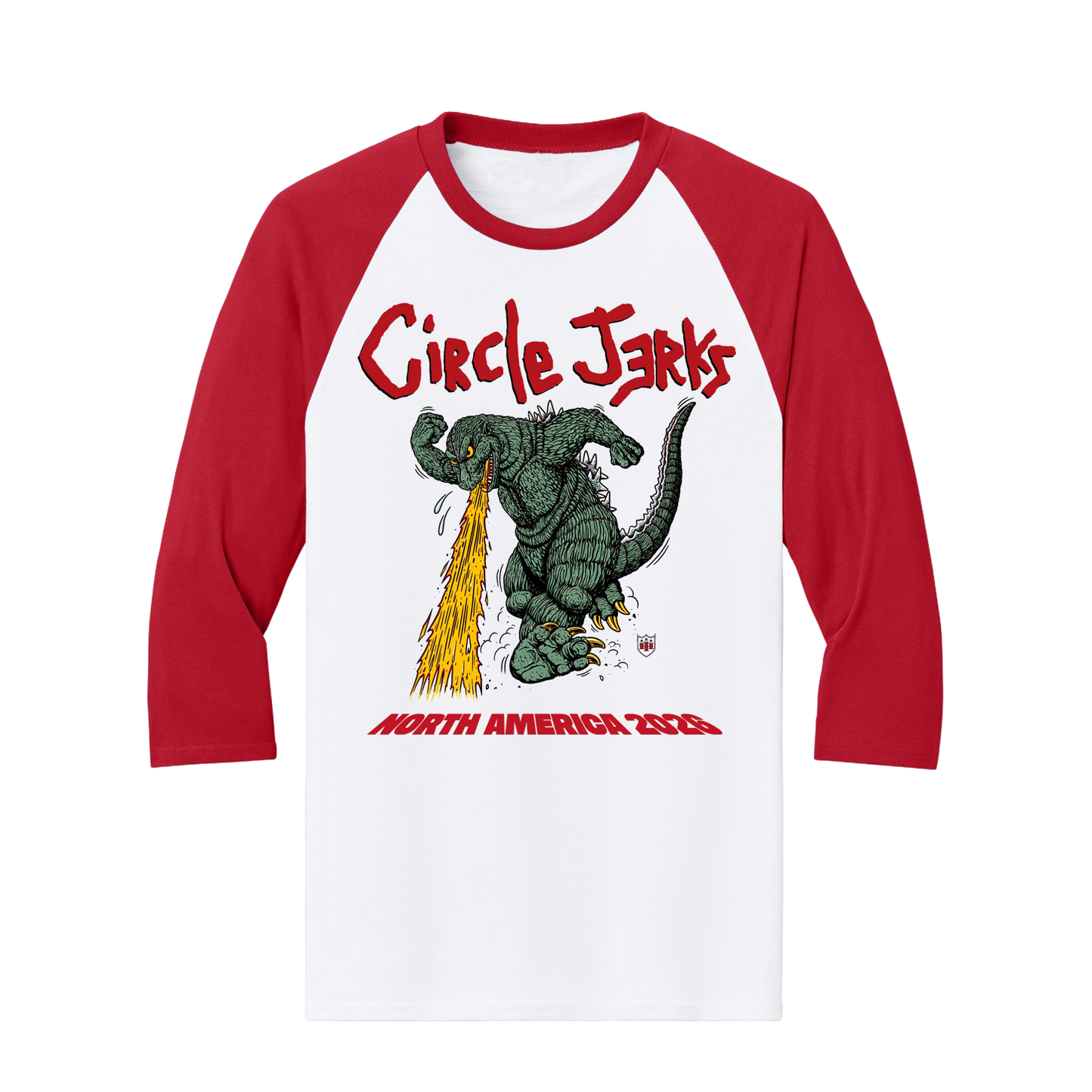 2026 North American Tour Raglan (Red/White)