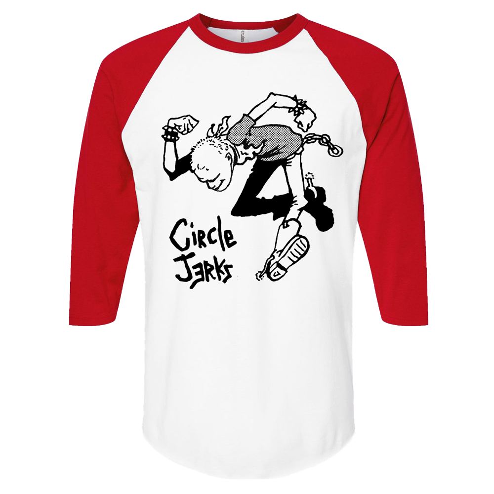 Skankman Raglan (White/Red)