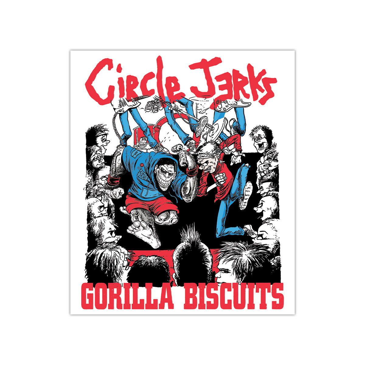 Circle Jerks x Gorilla Biscuits Sticker