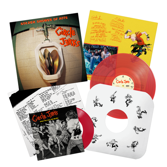 Golden Shower of Hits LP (Red) & When The Shit Hits The Fan 7" (Red) Bundle