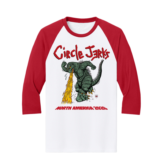 2026 North American Tour Raglan (Red/White)