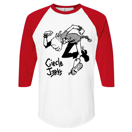 Skankman Raglan (White/Red)