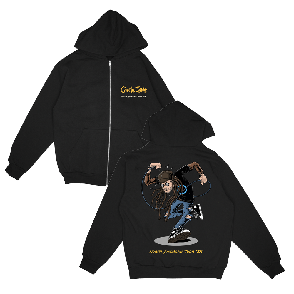 Skankman 2025 Tour Zip-Up Hoodie (Black)