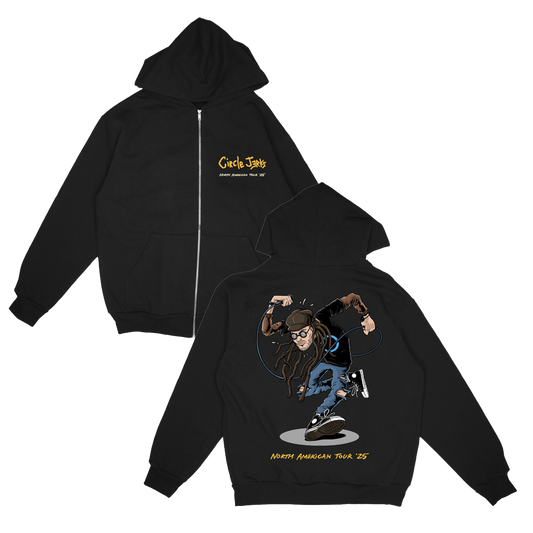 Skankman 2025 Tour Zip-Up Hoodie (Black)